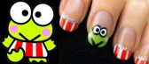 Nail art tutorial Keroppi ranocchietto di Hello Kitty Nail art tutorial Keroppi ranocchietto di Hello Kitty